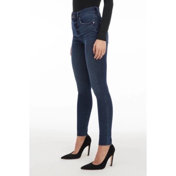 Women's Good American Skinny Fit Stretchy Cotton Classic Chic Blue Jeans 0/25 - Picture 3 of 15